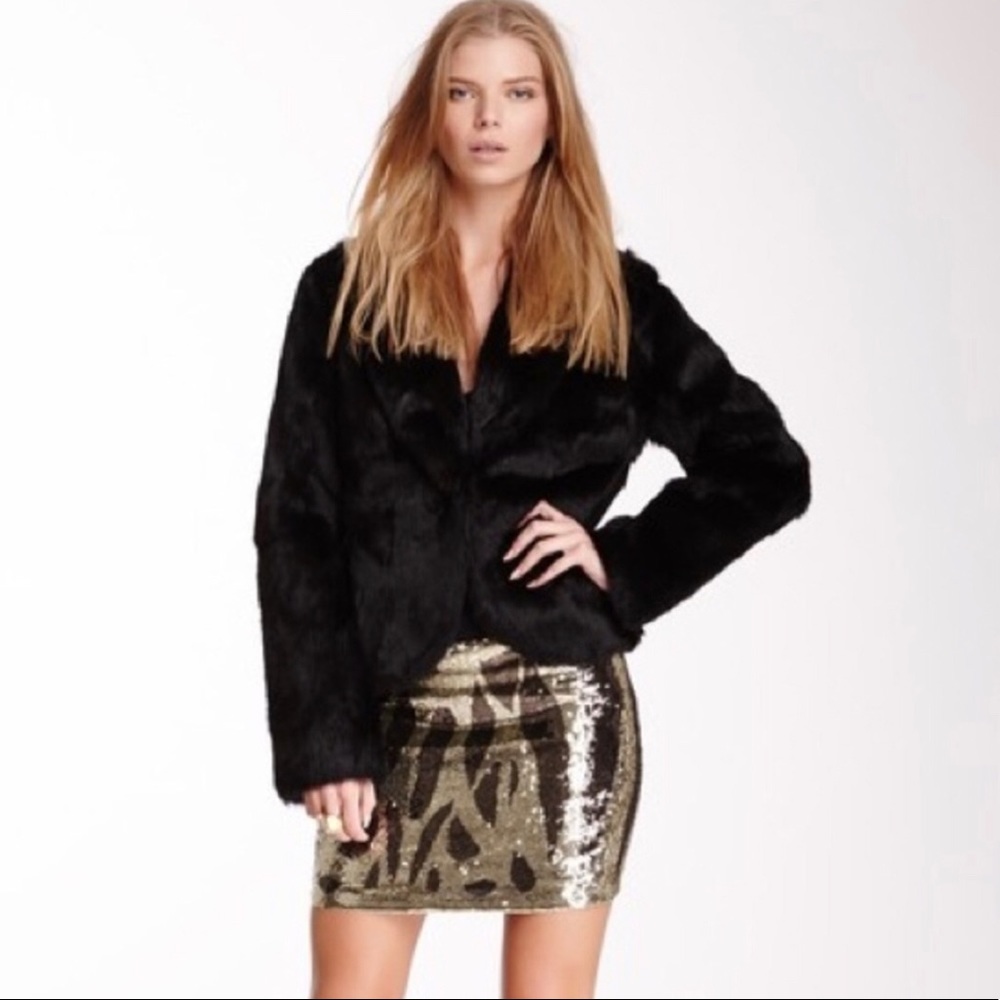 Haute Hippie Sequin Mini Skirt RB